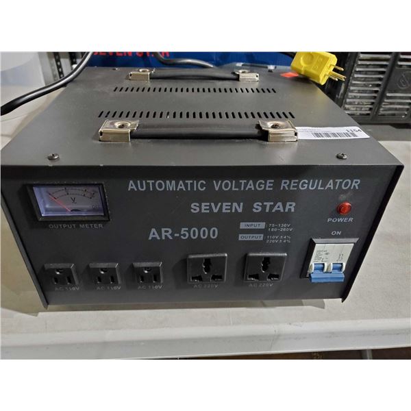 Seven Star AR-5000 - Automatic Voltage Reader - UNTESTED- OPEN/OUT OF BOX - SOLD AS IS