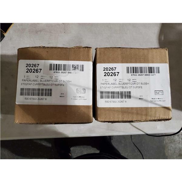 Lot of 2 Cases of Avery Report COver Labels 24 Packs of 5 SheetsÂ 