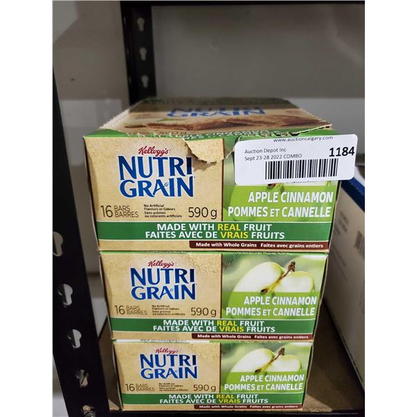 Nutri Grain Apple CinnamonÂ Cereal Bars 3x 590g