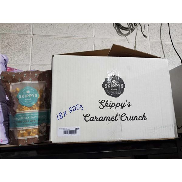 Skippys Caramel Crunch Chocolate ASea Salt Popcorn - 18x225g