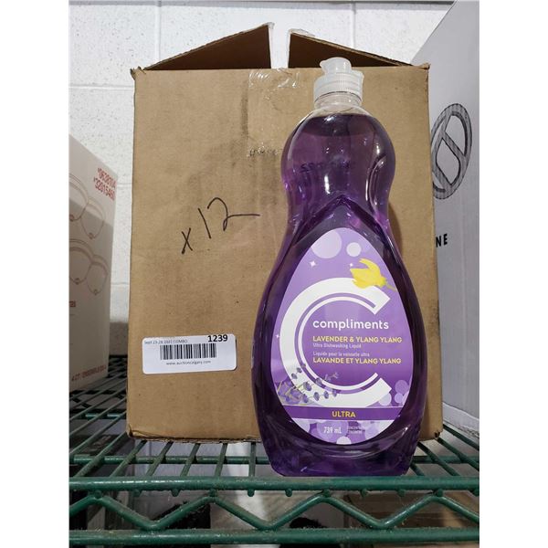 Compliments Lavender  Ylang Ylang Dishwashing Soap 12x739ml