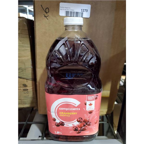 Compliments Cranberry Cocktail 6X1.89L