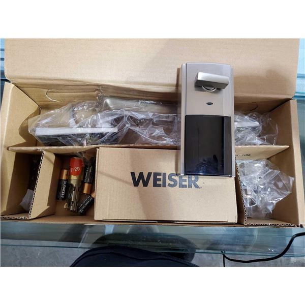 Weiser Camino Handle Set  Deadbolt with Smart Key - Matte Black UNTESTED- OPEN/OUT OF BOX - SOLD AS 