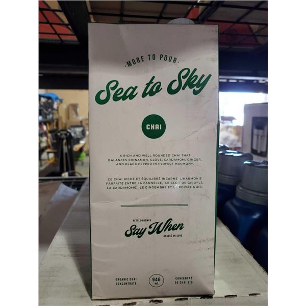 Sea to Sky Organic Chai Concentrate 12x 1L