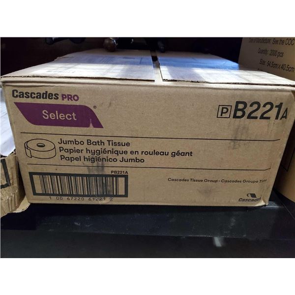 Cascades Select Jumbo 2 Ply Bathroom Tissue 12 Rolls - Damaged Box - SOLD AS IS