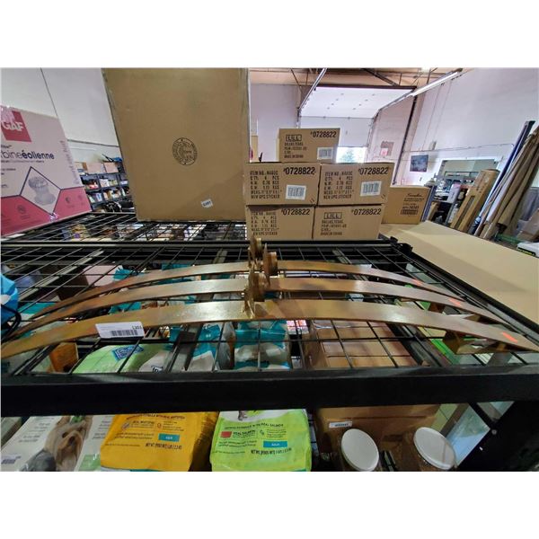 Lot of 3 METAL WALL HANGING CANDLE HOLDERS- OPEN/OUT OF BOX - SOLD AS IS