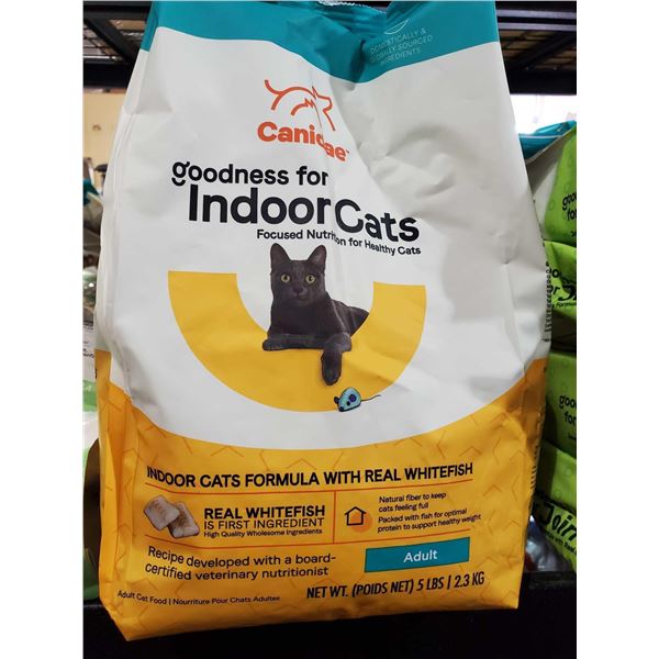 Canidee Goodness for Indoors Whitefish Cat Kibble 3X5Lbs