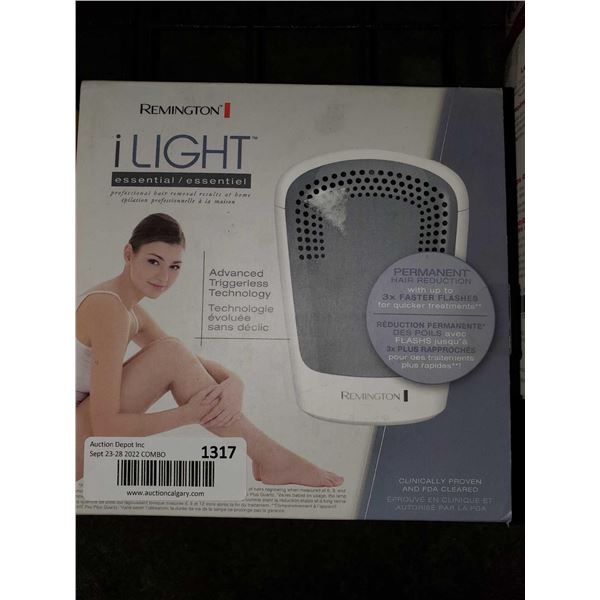 Remington iLightÂ Hair Removal System - UNTESTED- OPEN/OUT OF BOX - SOLD AS IS
