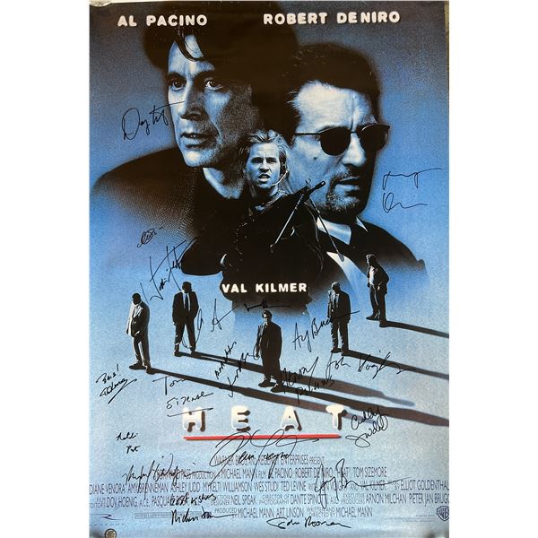 Heat cast signed movie poster