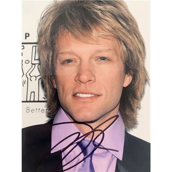 Jon Bon Jovi signed photo