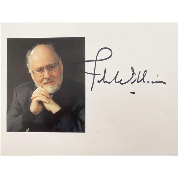 Composer John Williams signed photo