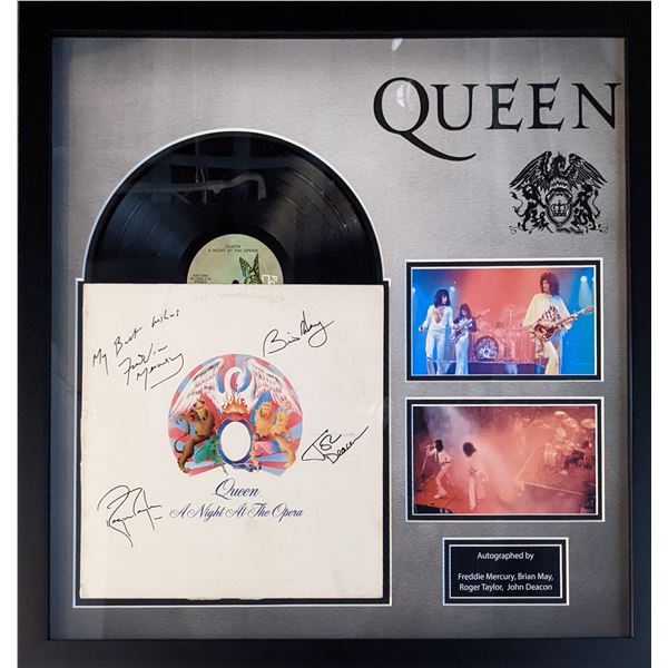 Queen A Night At The Opera Custom Framed Signed Album