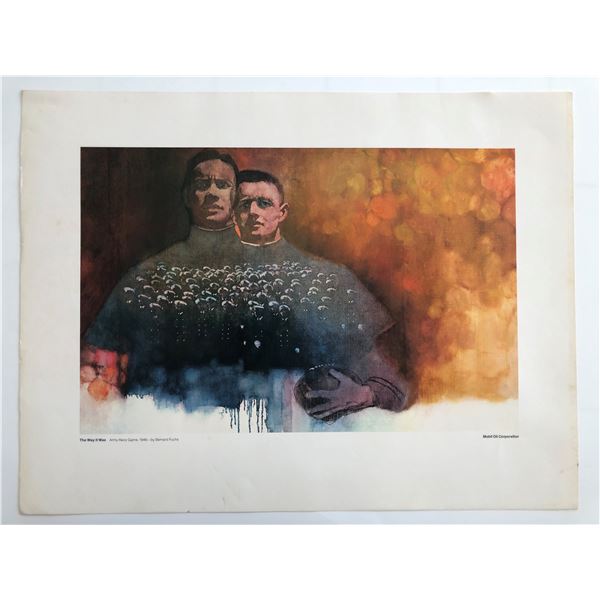 The Way It Was Art Series. Army-Navy Game, 1946 Print by Bernard Fuchs