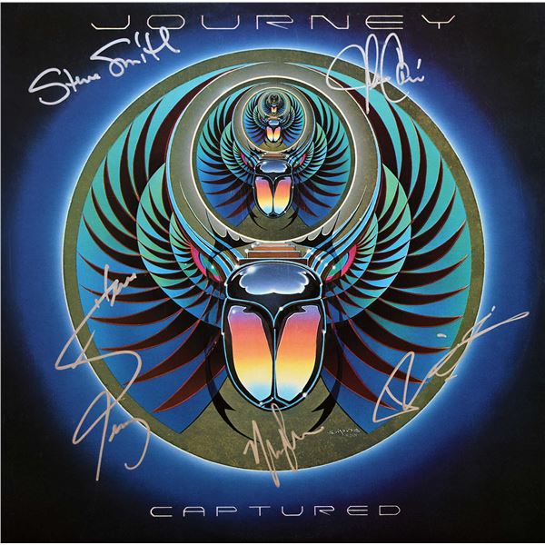 Journey signed Captured album