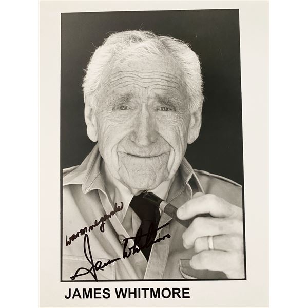 James Whitmore signed photo