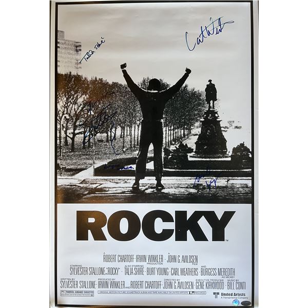 Rocky cast signed movie poster