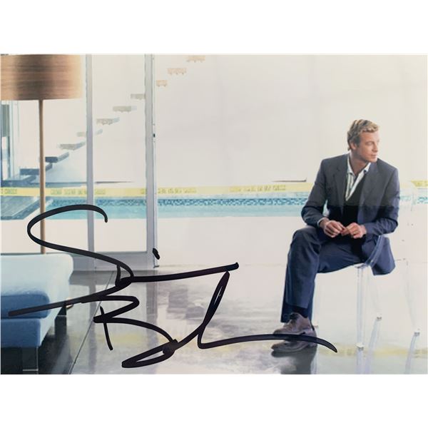 Simon Baker signed photo