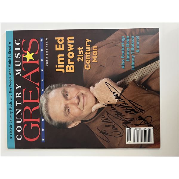 Jim Ed Brown signed magazine