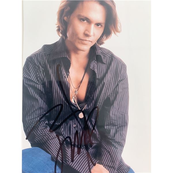 Johnny Depp signed photo
