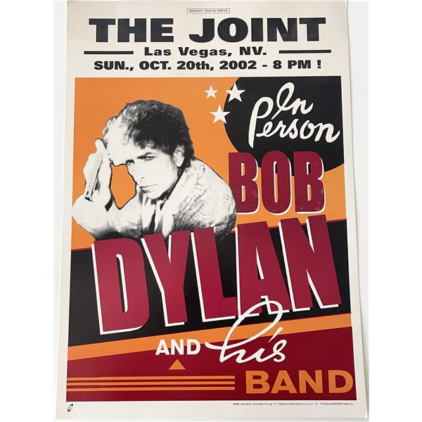 Bob Dylan and his Band concert poster