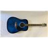 Image 1 : Jackie DeShannon signed blue sunburst Indiana acoustic