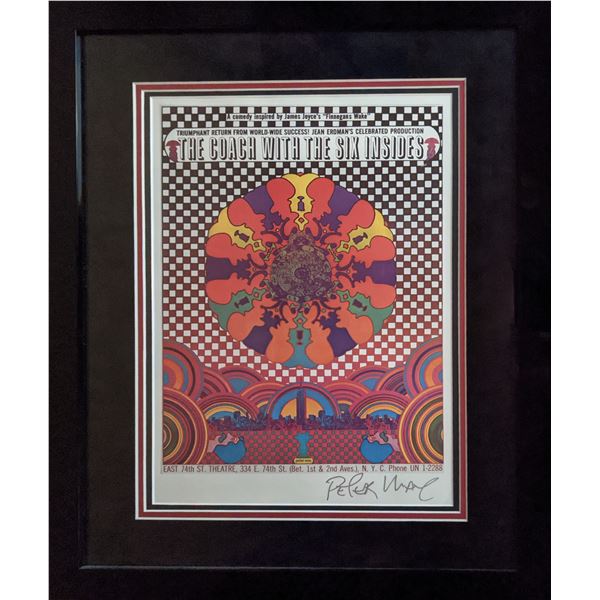 The Coach with the Six Insides Peter Max signed vintage pop art print