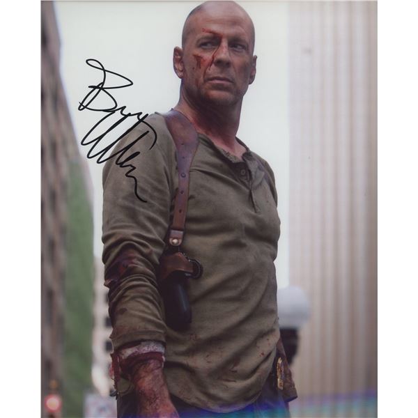 Bruce Willis signed photo