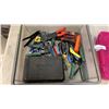 Image 2 : 2 TRAYS OF ELECTRICAL METERS, CRIMPERS, WIRE STRIPPERS