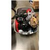 Image 1 : TOTE OF HALLOWEEN MASKS AND DECORATIONS