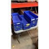 Image 1 : 18 BLUE PARTS BINS