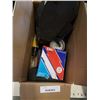 Image 2 : BOX OF AIR TOOLS, WELDING HELMET AND BRAKE PADS