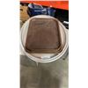 Image 1 : 2 LARGE 29" OVAL SERVING TRAYS WITH RECTANGULAR TRAYS