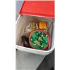 Image 3 : 2 TOOLBOXES AND BIN OF HARDWARE