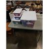 Image 1 : TOTE AND 3 BINS OF LANYARDS