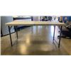Image 3 : 4 FOOT FOLDING MARKET TABLE WITH ADJUSTABLE HEIGHT LEGS