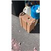 Image 2 : ROLLING BIN WITH POTS AND WATER JUGS