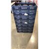 Image 2 : 7 BLACK PLASTIC STACKING FOLDING CRATES