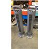 Image 1 : 2 SEVILLE CLASSIC TOWER FANS WITH REMOTES BOTH WORKING RETAIL $222