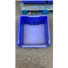 Image 2 : 5 BLUE ACRO STACKING STORAGE BINS - 18 X 20 X 12 INCHES TALL