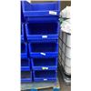 Image 1 : 5 BLUE ACRO STACKING STORAGE BINS - 18 X 20 X 12 INCHES TALL
