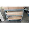 Image 1 : 3 TIER METAL CART - WOOD NOT INCLUDED