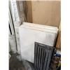 Image 2 : LOT OF CUSTOMIZABLE METAL SHELVING: 28" X 36" SHELVES (6), 80" POSTS (8), 22" SQUARE POLES (16),  37