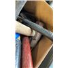 Image 4 : 2 TRAYS OF HAMMERS AND SOCKETS - INCLUDING 38MM AND 2-3/8 INCH