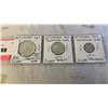 Image 1 : 3 1967 SILVER CANADIAN COINS - CENTENNIAL 1867-1967, 50 CENT, 25 CENT, 10 CENT .800 SILVER