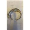 Image 2 : .925 STERLING SILVER BANGLE WITH BLUE STONE, MARKED "PTI 925 INDIA"