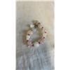 Image 1 : HANDCRAFTED GENUINE STONE BEAD BRACELET MARKED USA PAT