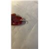 Image 2 : 925 STERLING SILVER HEART SHAPED RUBY GLASS PENDANT