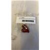 Image 3 : 925 STERLING SILVER HEART SHAPED RUBY GLASS PENDANT