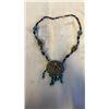 Image 1 : OLD SILVER TIBETAN NECKLACE WITH STONES