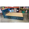 Image 1 : SINGLE SIZE BED FRAME WITH STORAGE DRAWERS AND HEADBOARD